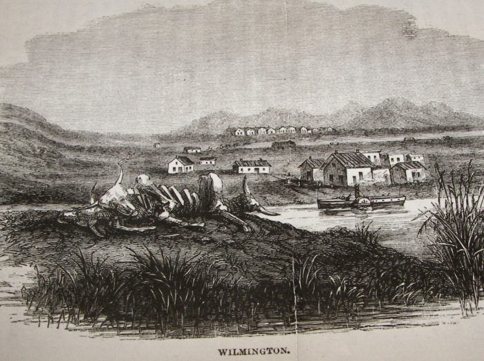 Sepia toned image of early Wilmington