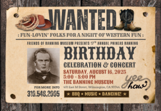 17th Annual Phineas Banning Birthday Celebration and Concert